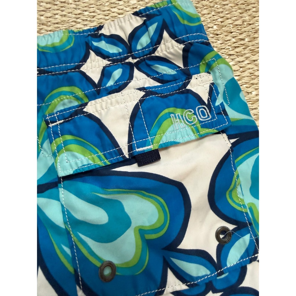 Hollister y2k Retro Floral Board Shorts Swim Trunks HCO vantage style surf M - Picture 3 of 8